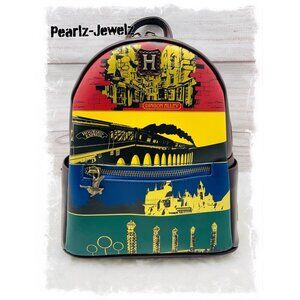 Loungefly Harry Potter Universe Diagon Alley Express RARE Mini Backpack NWT